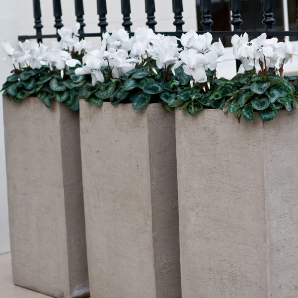 Natural stone planters