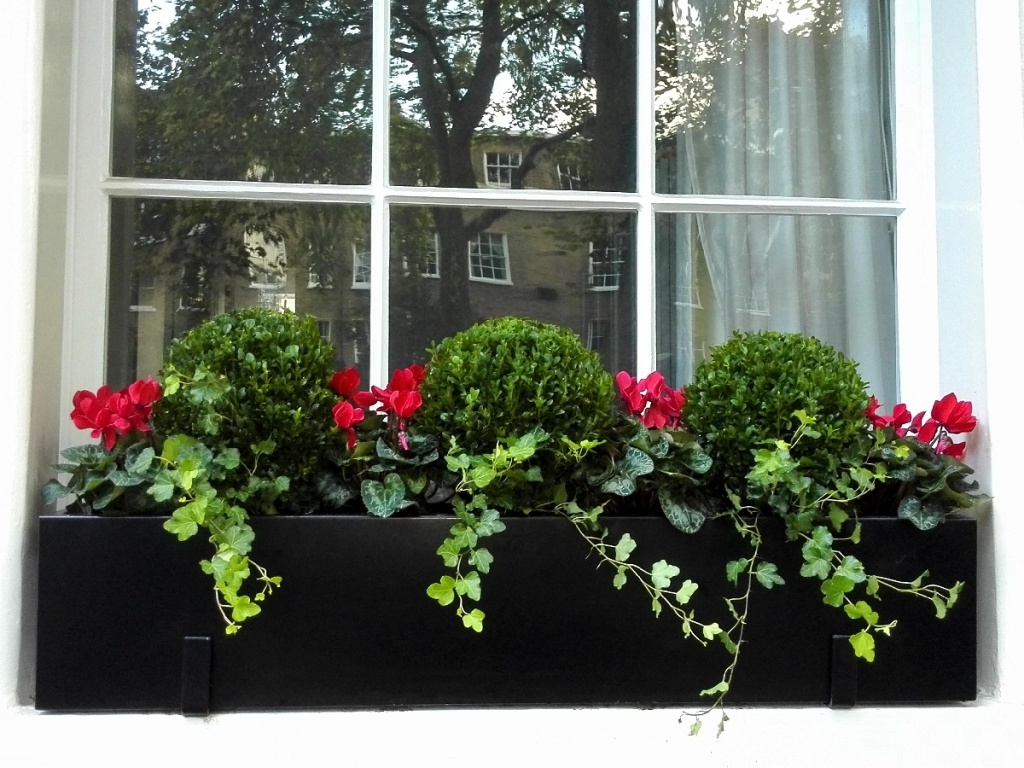 Brackets for window sills, walls and railings London Planters