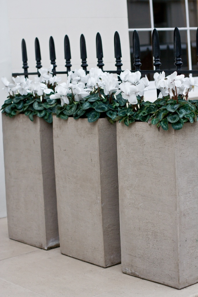 Natural stone planters London Planters
